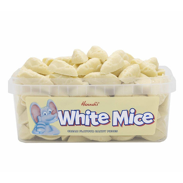 Hannah's White Chocolate Mice Tub 600g