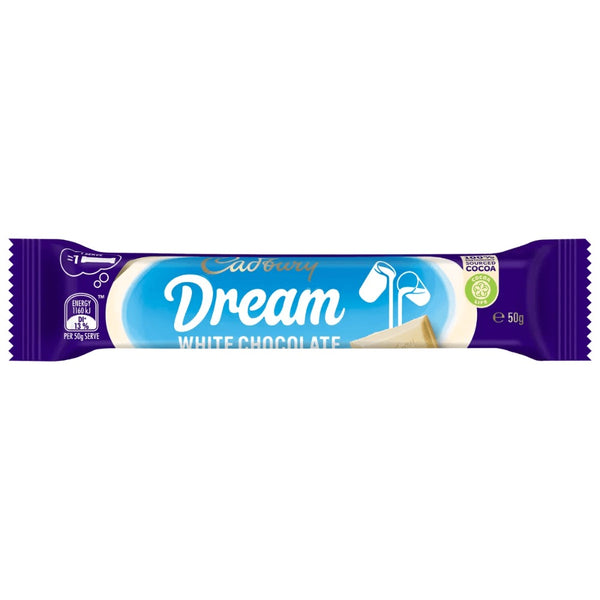 Cadbury Dream White Chocolate Bar 50g (Australian) x 42 Bars