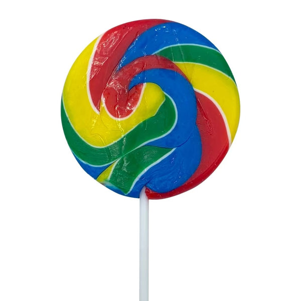 Crazy Candy Factory Rainbow Swirl Lollipops 55g x 24 Lollies
