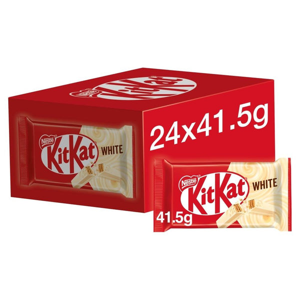 KitKat 4 Finger White Biscuit Bar 24 x 41.5g Bars 24 x 41.5g Bars