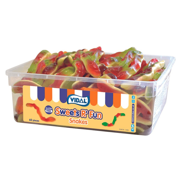 Vidal Jelly Snakes 10p Tub 720g