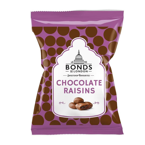 Bonds Chocolate Raisins Bag 12 x 75g