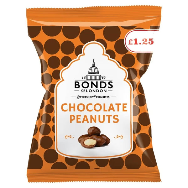 Bonds Chocolate Peanuts Bag 75g 12 x £1.25 PMP