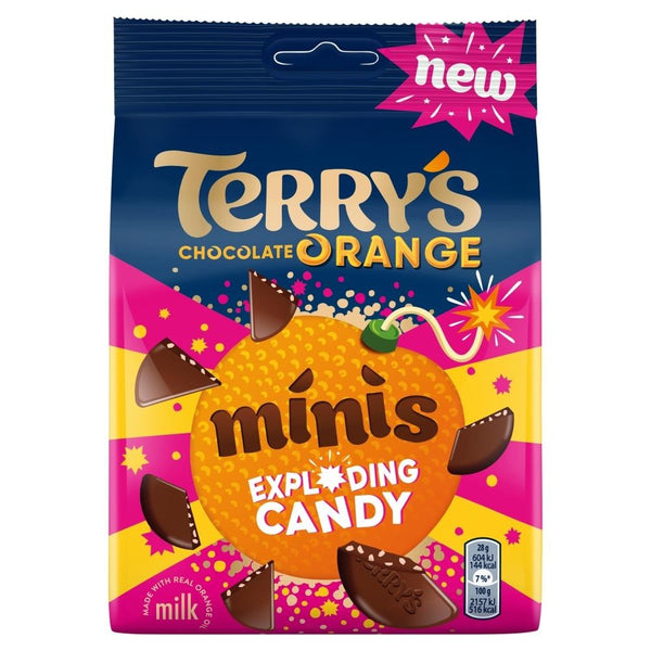 Terry's Chocolate Orange Exploding Minis Pouch 105g 10 x 105g Bags