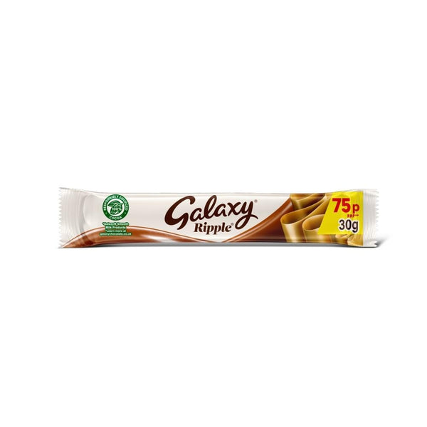Galaxy Ripple Milk Chocolate Snack Bar £0.75 PMP 36 x 30g