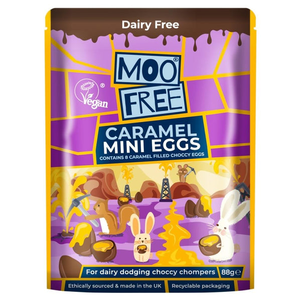 Moo Free Caramel Mini Eggs 88g x 8