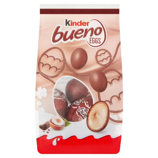 Kinder Bueno Milk Chocolate & Hazelnut Mini Easter Eggs Bag 21 x 80g Bags
