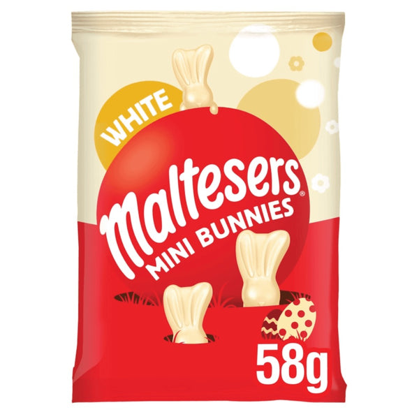 Maltesers White Chocolate Easter Mini Bunnies Bag 58g x24
