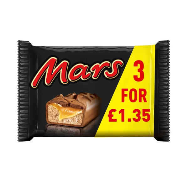 Mars Caramel, Nougat & Milk Chocolate Snack Bars Multipack £1.35 PMP x 22 22 x ( 3 x 39.4g)