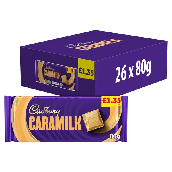 Cadbury Caramilk Golden Caramel Chocolate Bar 80g £1.35 PMP 26 x 80g Bars